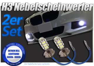 2x SMD LED Xenon Nebelscheinwerfer für Audi 80 8C B4 H3  