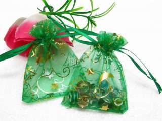   Quantity&Colors Christmas Tree Organza Wedding Gift Bags 7x9cm XEJ