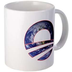  Obama Logo World Cutout Earth Mug by  Kitchen 