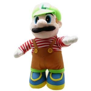  Super Mario Brothers Luigi Brown Costume 15 inch Plush 