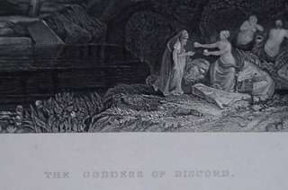 1845 T.A. Prior Engraving The Goddess Of Discord  