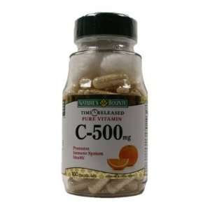  Natures Bounty  Vitamin C, 500 mg, Time Release, 100 