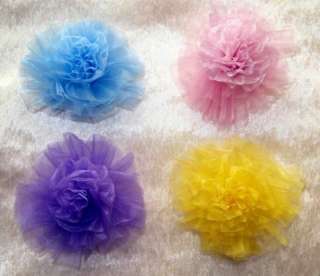 Organza Schultüten Rosette Schleife Zuckertüte ca. 14cm  