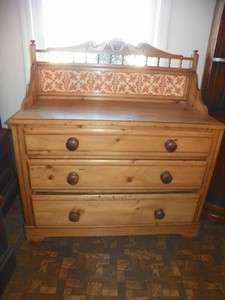 Antique English Pine Dresser/Chest 3 Drawer C 1880s  