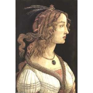   Botticelli   24 x 36 inches   Portrait of a Young Woman Home