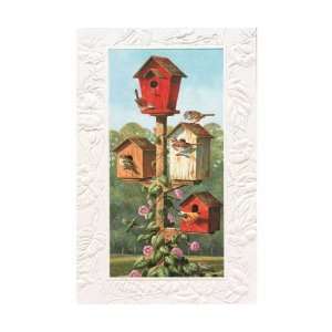   Birdhouses Bday   Everyday Greeting Cards. Pack of 6 