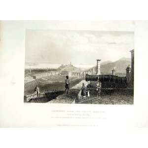   1838 Scotland Edinburgh Castle Ramparts Gun Mons Meg