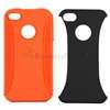 Hybrid Black/Orange Hard/TPU Rubber Case Cover+Anti Glare Guard for 