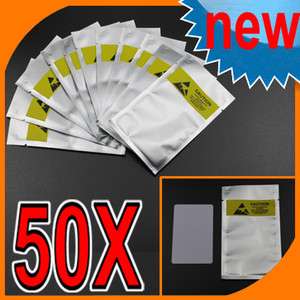 50 Pcs Lot Anti Static Shielding Bags 3.15X5.31 8*13.5cm Open Top New 