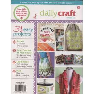  Daily Craft Summer 2012 Magazine Arts, Crafts & Sewing