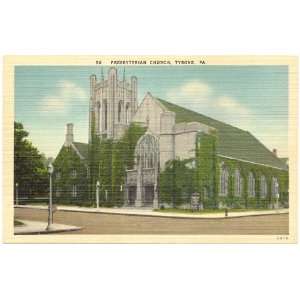   Postcard Presbyterian Church   Tyrone Pennsylvania 