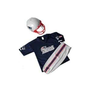  New England Patriots Youth NFL Team Helmet and Uniform Set 
