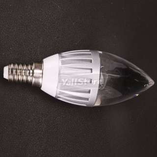E14 85 265V 1*3W 270LM Warm White LED Wide Volts Crystal Candle Lamp 