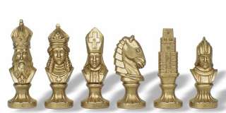 Medieval Brass Chess Set by Italfama  