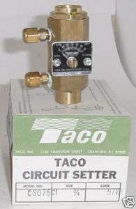 TACO Circuit Setter CS075 C1 3/4 Sweat Valve  