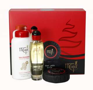   Perfume for Women EDT SPRAY + TALCUM POWDER + SOAP Gift Set  