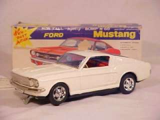 Vintage 1967 Taiyo C 11 Battery Operated Ford Mustang Fastback Bump N 