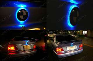 82mm Ultra Blue Emblem LED Background Light For BMW 3 5 7 Series 