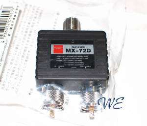 New Diamond MX 72D/MX72D 1.6 30/49 150/400 460Mhz M J/M P/M P Duplexer 