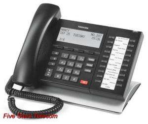 The Toshiba DP5132 SD digital telephone a sleek, low profile design 