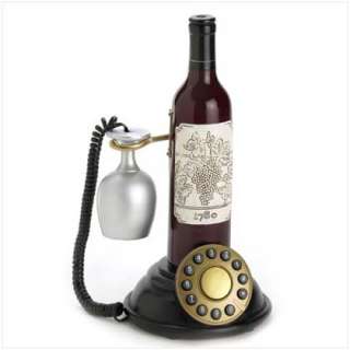 WINE BOTTLE TELEPHONE Tabletop Novelty Corded Phone NEW  
