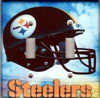 Pittsburgh Steelers Double Light Switch Plate Cover   Cloud  