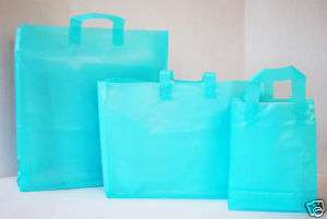 TURQUOISE FROST SHOPPING BAGS RETAIL BAGS CB18T 16x618  