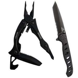 Gerber 31 001015 Crucial With Strap Cutter and EVO Mid Knife Combo NEW 