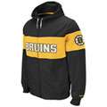 Boston Bruins Black Neutral Zone Full Zip Hooded Sweatshirt