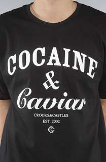 Crooks and Castles The Coca Caviar Tee in Black  Karmaloop 