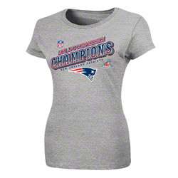 New England Patriots Womens Heathered Grey 2011 AFC Conference Champs 