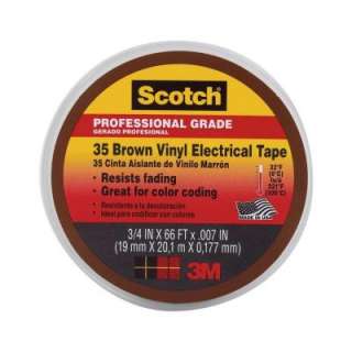 Scotch 3/4 In. X 66 Ft. #35 Brown Electrical Tape (10885 BA) from The 