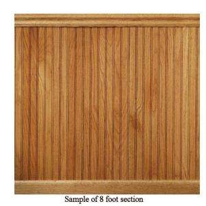 House of Fara 8 Linear ft. Red Oak Tongue and Groove Wainscot Paneling 