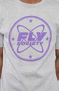 Fly Society The Patch Tee in Heather Grey  Karmaloop   Global 