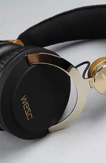 WeSC The Bassoon Golden Headphones in Black  Karmaloop   Global 