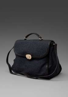 SEE BY CHLOE Carmen Satchel in Black/Marine  