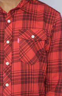 Mishka The Marshall Flannel Buttondown Shirt in Red  Karmaloop 