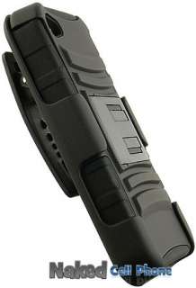 MYCARBON BLACK CASE STAND HOLSTER CLIP FOR iPHONE 4 4S  