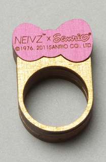 NEIVZ The Sanrio x Neivz Ministack Hello Kitty Bow Ring in Pink 