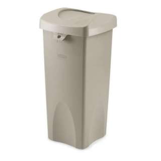   . Beige Trash Can with Swing Lid Combo FG792020BEIG 