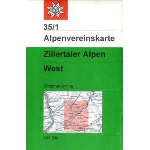 DAV Alpenvereinskarte 35/1 Zillertaler Alpen West 1  25 000 