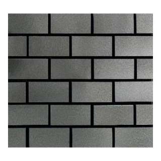 Daltile Urban Metals Brick Joint 12in. x 12 in. Stainless Metal Mosaic 