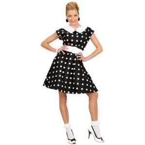   Kleid schwarz Petticoat 50er Polka Dots M  Spielzeug