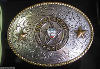 New Nocona Belt Buckle Silver Dont Mess w Texas State  