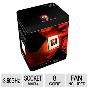 AMD FD8150FRGUBOX FX 8150 Processor   Eight Core, 8MB L3 Cache, 8MB L2 