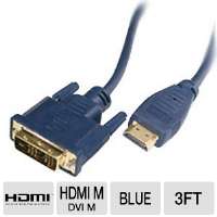 Cables To Go 3 Foot HDMI Male to DVI Male Multimedia Digital Cable 