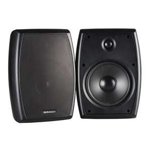 AudioSource LS62B 6.5 2 Way Indoor/Outdoor Speakers (Black) at 