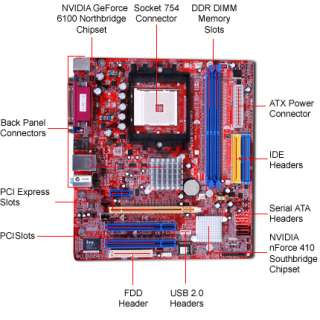 Biostar GeForce 6100 M7 NVIDIA Socket 754 MicroATX Motherboard / Audio 