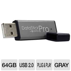 Centon DataStick DSP64GB 001 Pro USB Flash Drive   64GB, USB 2.0, Grey 