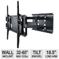 Inland 05324 Full Motion Flat Panel Wall Mount   Fits Screens 32 to 